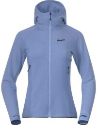Bergans Tind Merino Hood Jacket Women Blueberry Milk