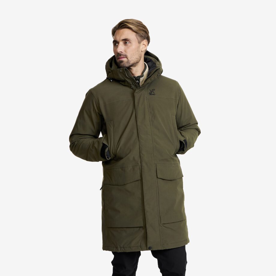 Revolution Race Vinterjackor - Rhyme 2L Insulated Parka - Herr - Forest Night, Storlek:S