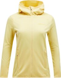 Peak Performance W Light Zip Hood Mellow Yellow