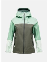 Peak Performance W Trail Hipe Shell Jacket Peppermint/Pine Needle