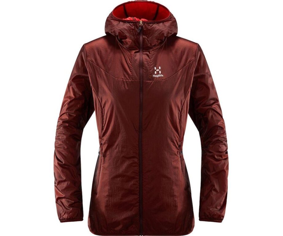 Haglöfs Aran Valley Jacket Women Maroon Red/Hibiscus Red