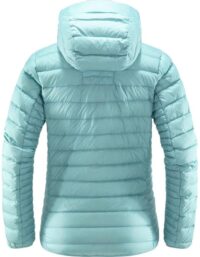 Haglöfs Micro Nordic Down Hooded Jacket Women Frost Blue