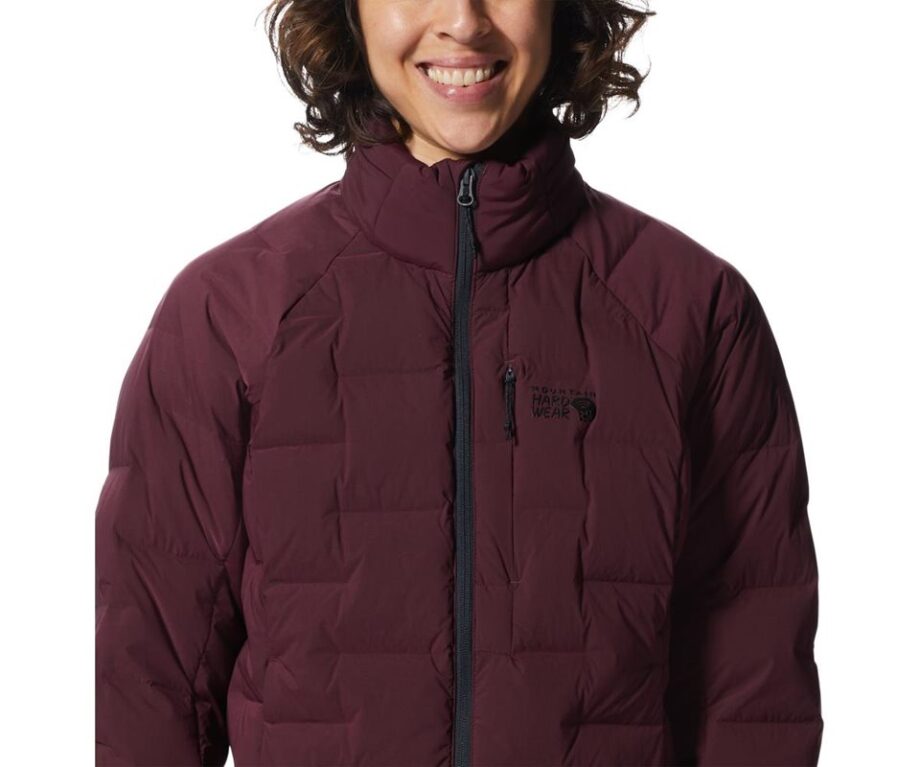 Mountain Hardwear Stretchdown High-Hip Jacket Women Cocoa Red