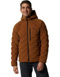 Mountain Hardwear Stretchdown Hooded Jacket Men Golden Brown