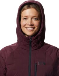 Mountain Hardwear Stretchdown Hoody Jacket Women Cocoa Red