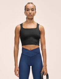Casall Edge Crop Top - Black