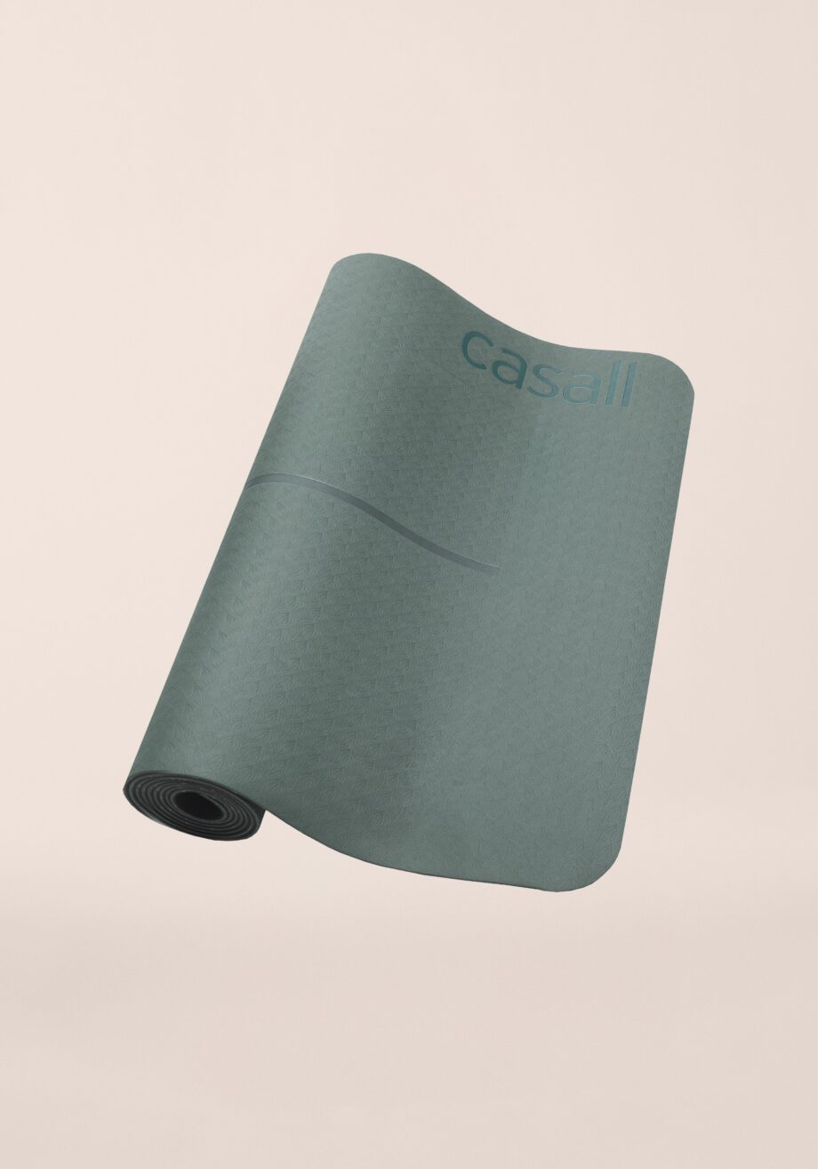 Casall Yoga Mat Position 4mm - Dark Teal/Black