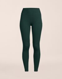 Casall Multi Rib Seamless High Waist Tights - Dark Pine