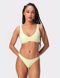 Stronger - Textured Cheeky Bikini Bottom