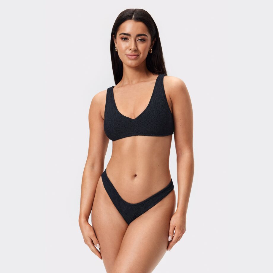 Stronger - Textured Cheeky Bikini Bottom