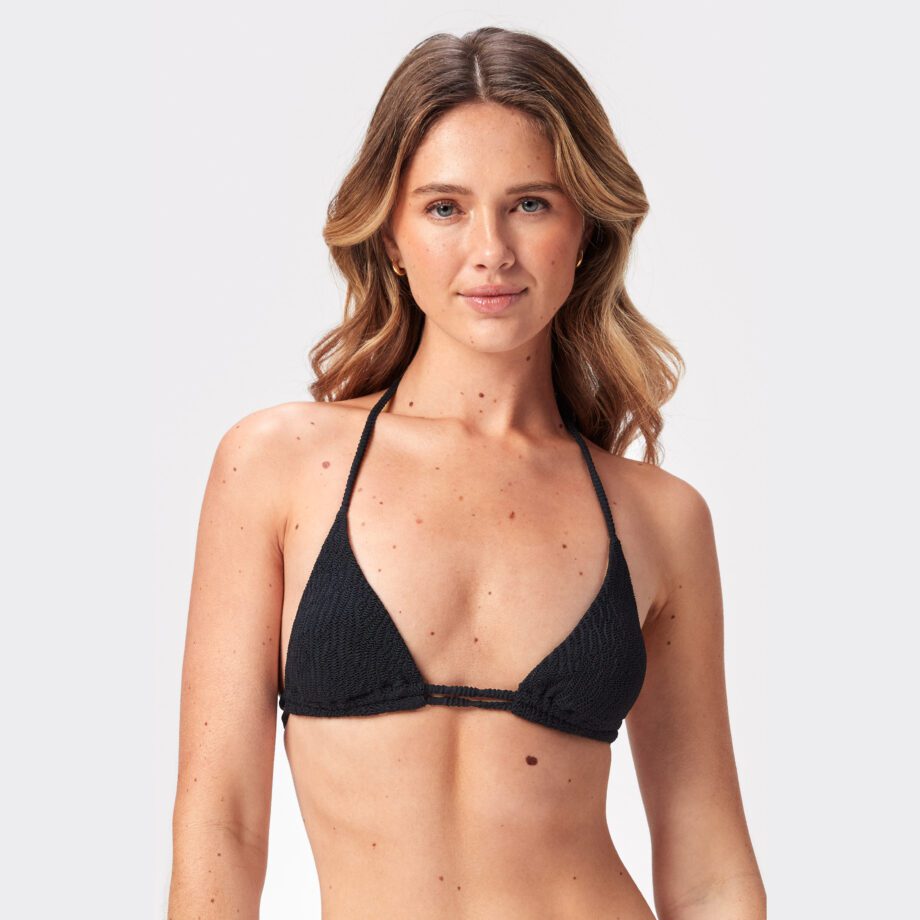 Stronger - Textured Triangle Bikini Top