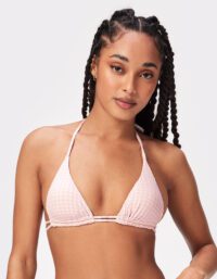 Stronger - Textured Triangle Bikini Top