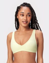 Stronger - Textured V-neck Bikini Top