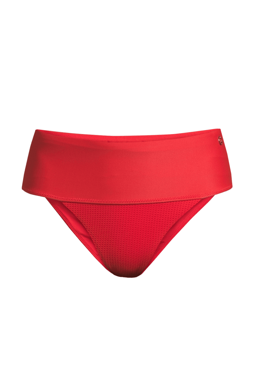 Casall Iconic High Waist Bikini Bottoms - Impact Red