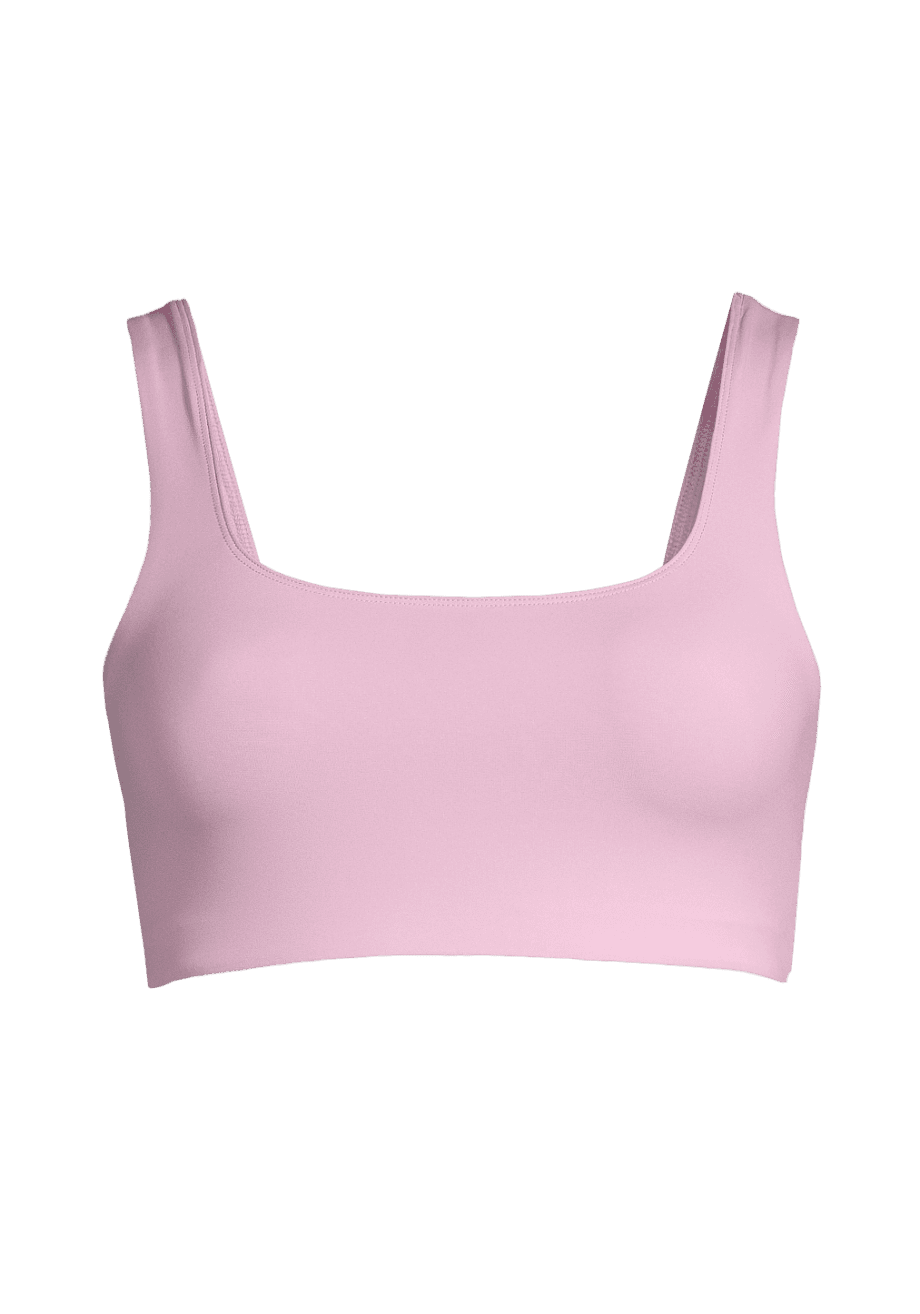 Casall Square Neck Bikini Top - Clear Pink