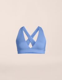 Casall V-Neck Crossback Bikini Top - Riviera Blue