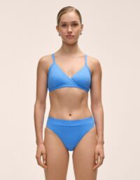 Casall Overlap Bikini Top - Riviera Blue
