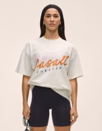 Casall Oversized Cotton Tee  - Off White