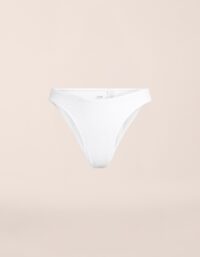 Casall Waffle High Leg Bikini Bottom - White