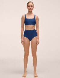 Casall Waffle Ultra High Bikini Hipster - Deep Ocean