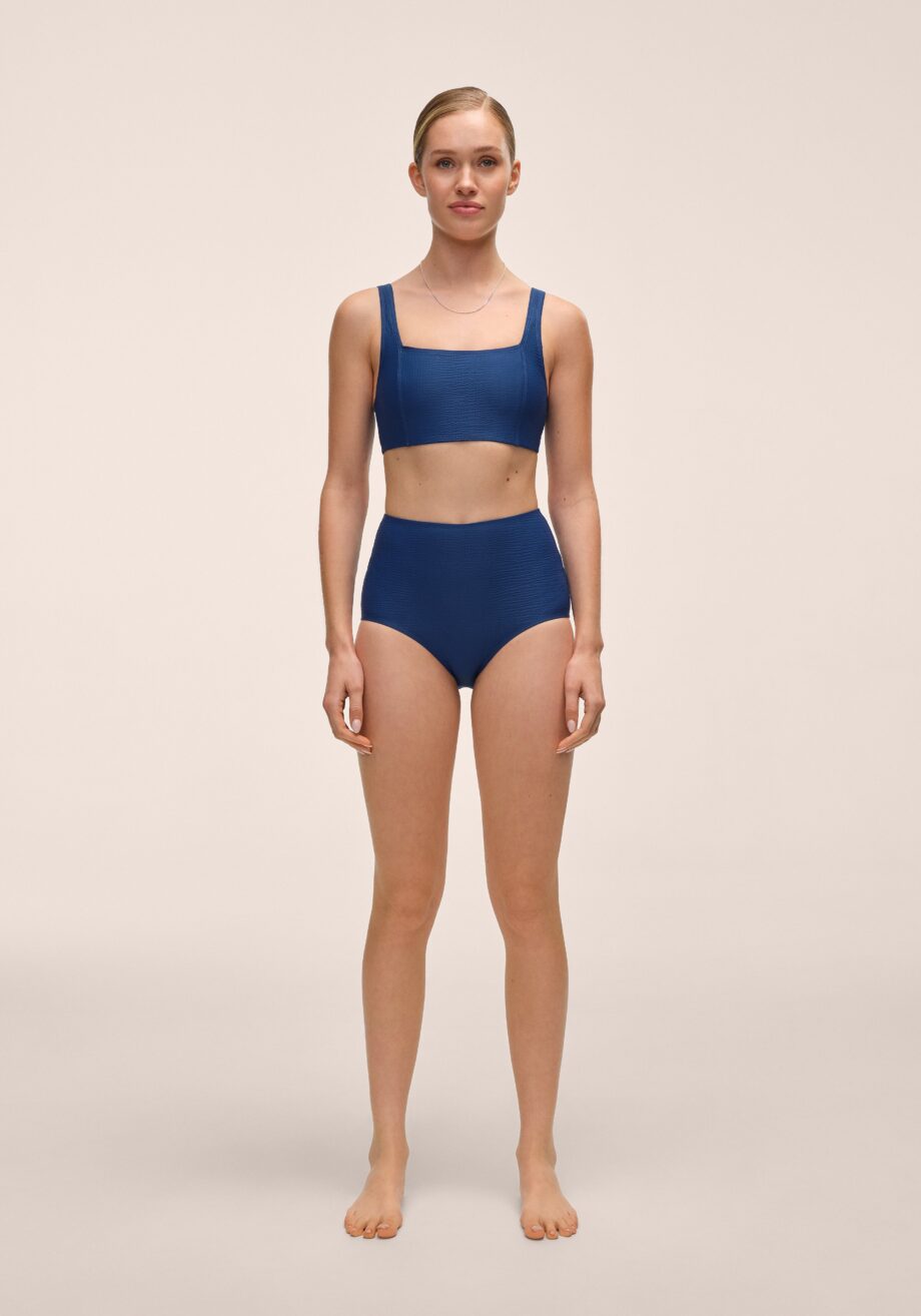 Casall Waffle Ultra High Bikini Hipster - Deep Ocean