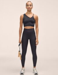 Casall Twist Cut Out High Waist Tights - Black