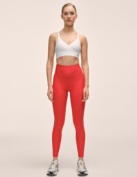 Casall V-shape High Waist Tights - Bold Red