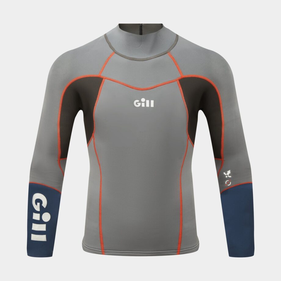 Våtdräktströja Gill ZenLite Top 2 mm Steel Grey, herr, X-Large
