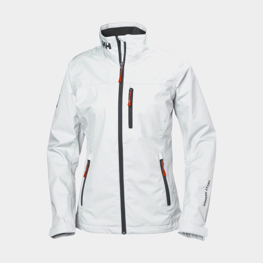 Seglarjacka Helly Hansen Crew Midlayer, White, dam, X-Small