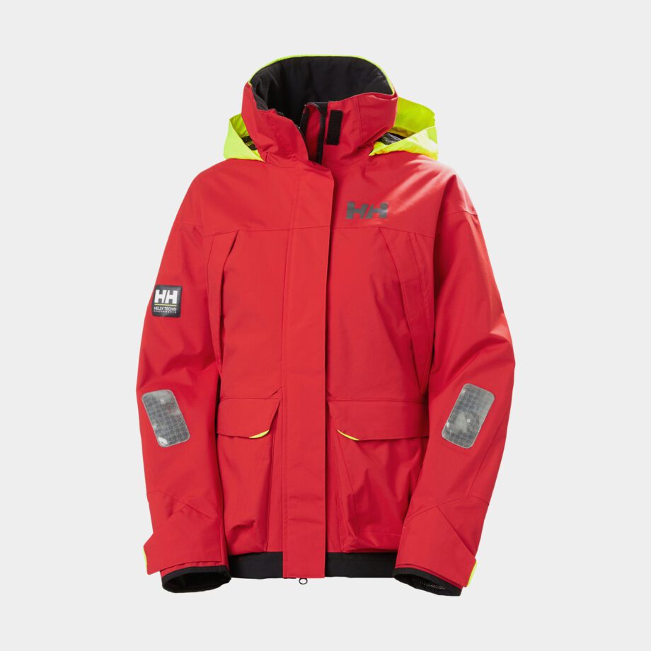 Seglarjacka Helly Hansen Pier 3.0 Coastal, Alert Red, dam, X-Small