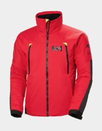 Seglarjacka Helly Hansen Ægir H2Flow Midlayer, Alert Red, unisex, Medium
