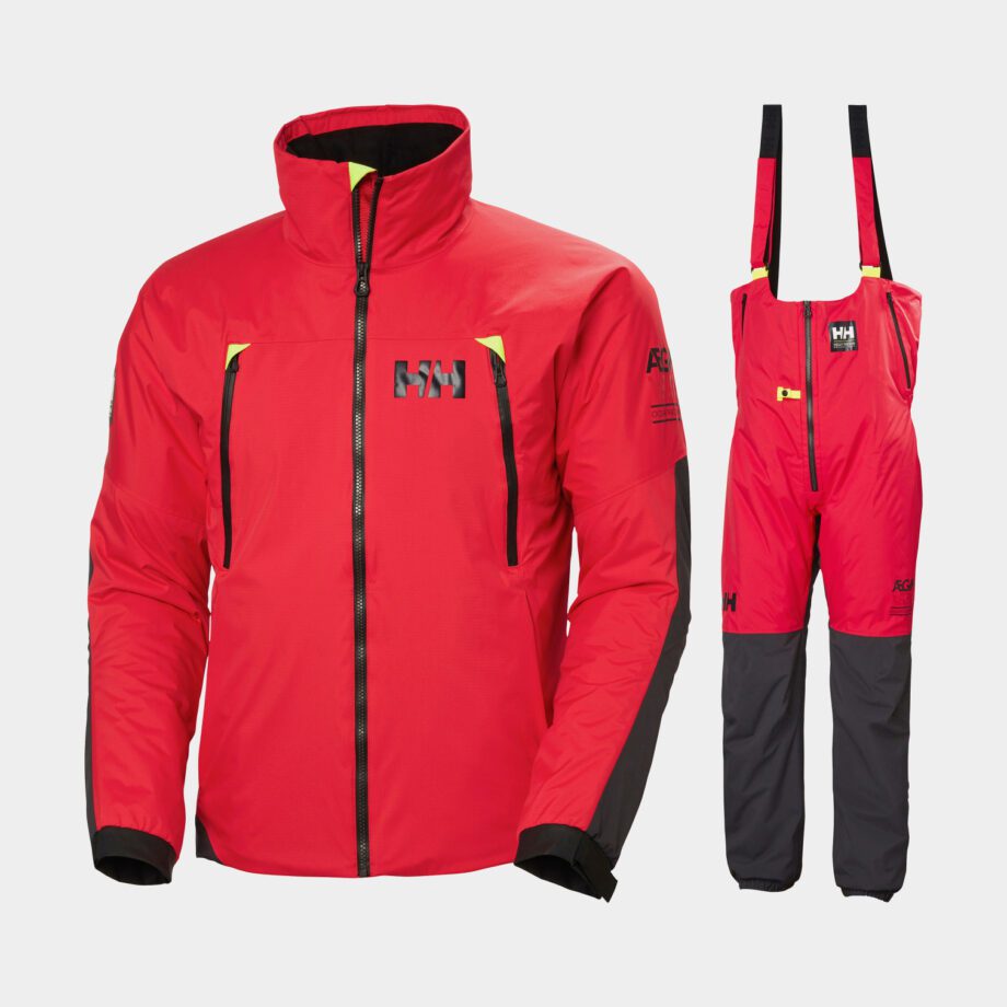 Seglarställ Helly Hansen Ægir H2Flow Midlayer, Alert Red, unisex, Large