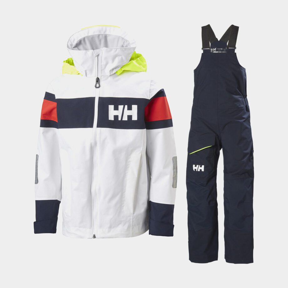 Seglarställ Helly Hansen JR Salt, White + Navy, barn & junior, 140 cl (10 år)