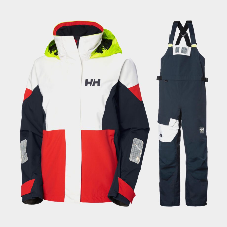 Seglarställ Helly Hansen Newport Regatta + Coastal, Alert Red + Navy, dam, X-Small