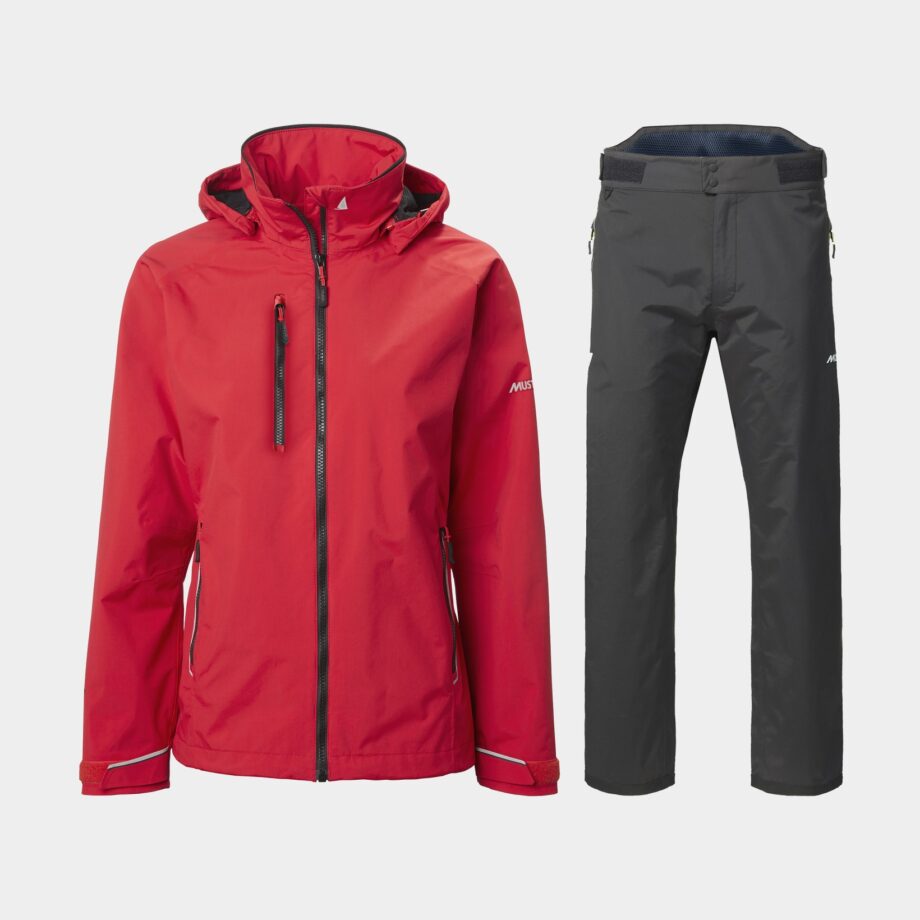 Seglarställ Musto Sardinia 2.0 + BR1 Solent, True Red + Black, dam, X-Small (UK 8)