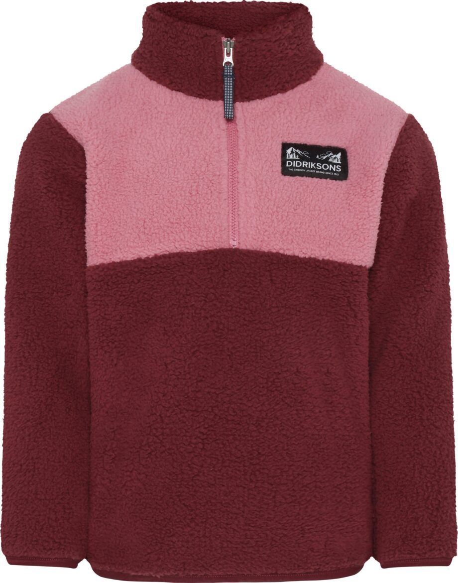 Didriksons Didriksons Kids' Gosig Half Zip Anemon Red