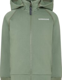 Didriksons Didriksons Kids' Siljan Full Zip Light Moss