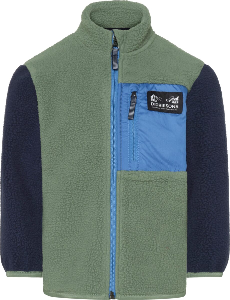 Didriksons Didriksons Kids' Anten Full Zip Light Moss
