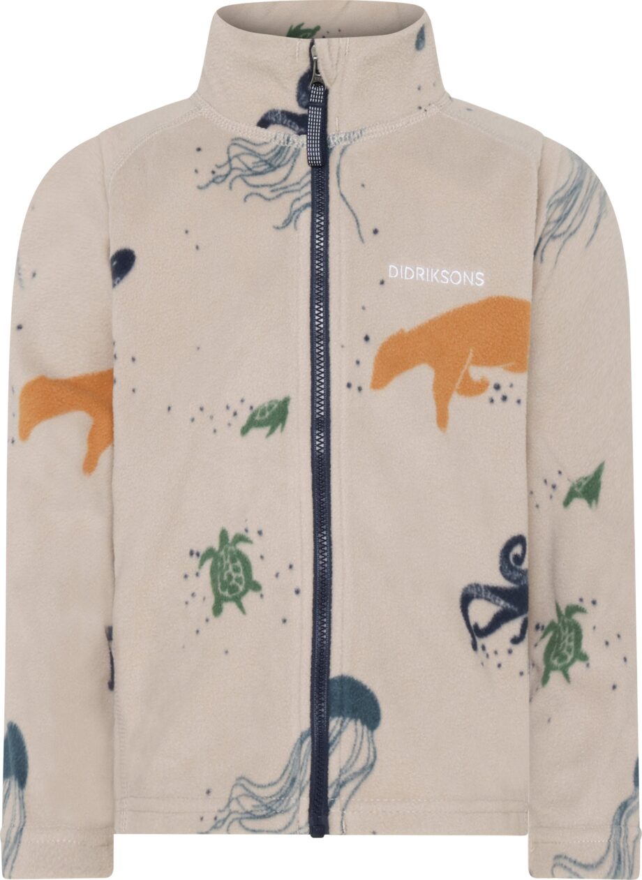 Didriksons Didriksons Kids' Monte Printed Full Zip 10 Winter Ocean Multi