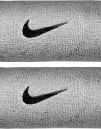 Nike Swoosh Doublewide Svettband 2-pack Ljusgrå