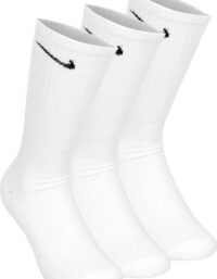 Nike Everyday Cush Crew Sportstrumpor 3-pack Vit - 34-38