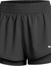 Nike Dri-fit One Mr 2in1 Shorts Damer Svart - M