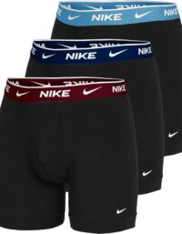 Nike Everyday Cotton Stretch Boxershorts 3-pack Herrar Svart - S