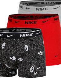 Nike Everyday Cotton Stretch Boxershorts 3-pack Herrar Ljusröd - L
