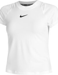Nike Court Dri-fit Advantage T-shirt Damer Vit - L