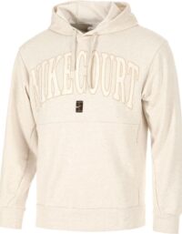 Nike Court Dri-fit Fleece Heritage Huvtröja Herrar Creme - S
