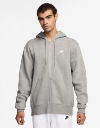 Nike Club Bb Full-zip Sweat-jacka Herrar Grå - Xs
