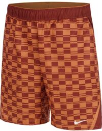 Nike Court Dri-fit Victory High Rise 9in All Over Print Shorts Herrar Orange - Xs