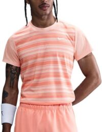 Nike Court Dri-fit Victory Print T-shirt Herrar Korall - Xxl