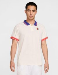 Nike Court Heritage Polo Herrar Beige - L